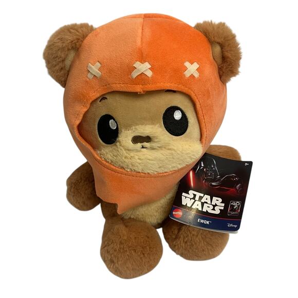 THE EWOK STAR WARS Plush Stuffed (Animal w/ Hood, 10") Mattel NEW WITH TAGS - Picture 1 of 5
